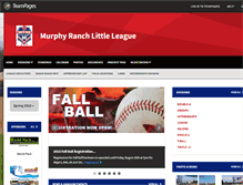 Tablet Screenshot of murphyranchlittleleague.org